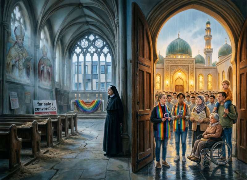 Христианская церковь Англии освобождает место для ислама